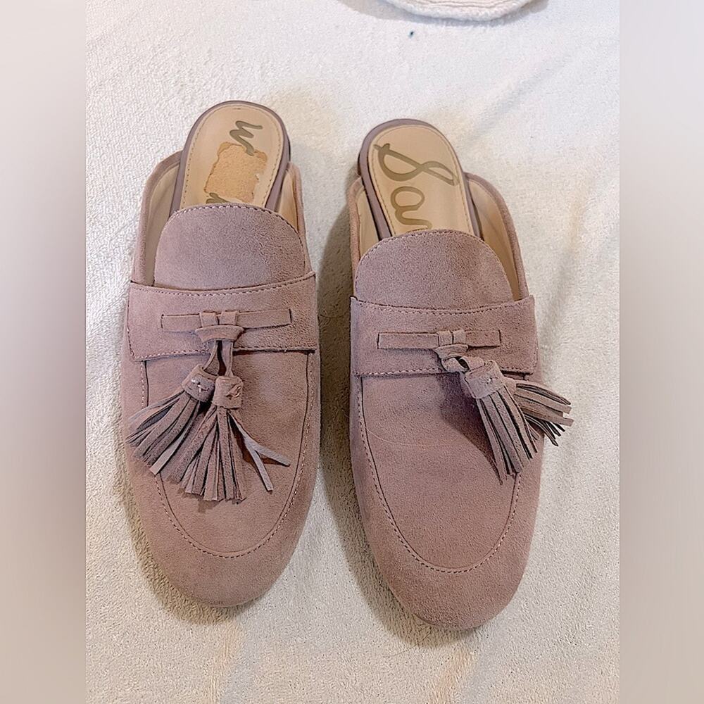 Sam Edelman Paris Mule Flats, Size 6.5 blush pink